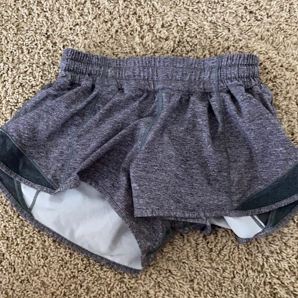 dark grey lulu shorts